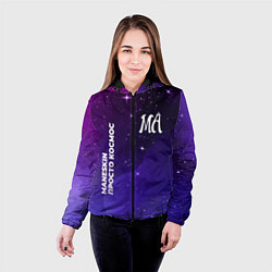 Куртка с капюшоном женская Maneskin просто космос, цвет: 3D-черный — фото 2