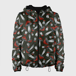 Женская куртка Мухоморы - паттерн