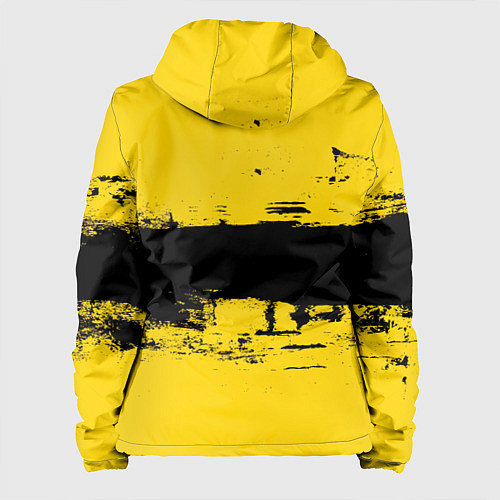 Женская куртка Черно-желтая полоса Cyberpunk 2077 / 3D-Черный – фото 2