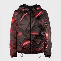 Женская куртка Красные элементы с неоновым свечением