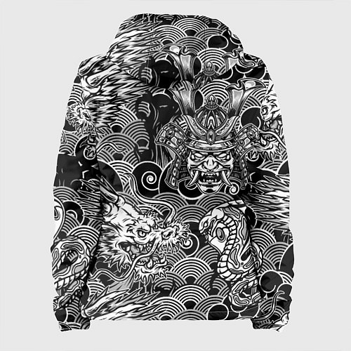 Женская куртка Татуировки самурая / 3D-Белый – фото 2