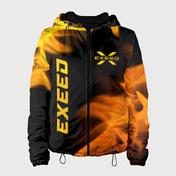 Женская куртка Exeed - gold gradient: надпись, символ