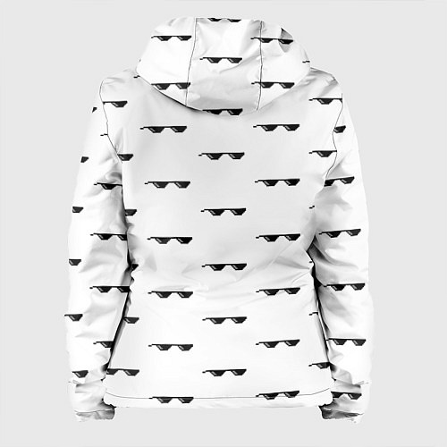 Женская куртка Pixel glass - вот это да / 3D-Белый – фото 2