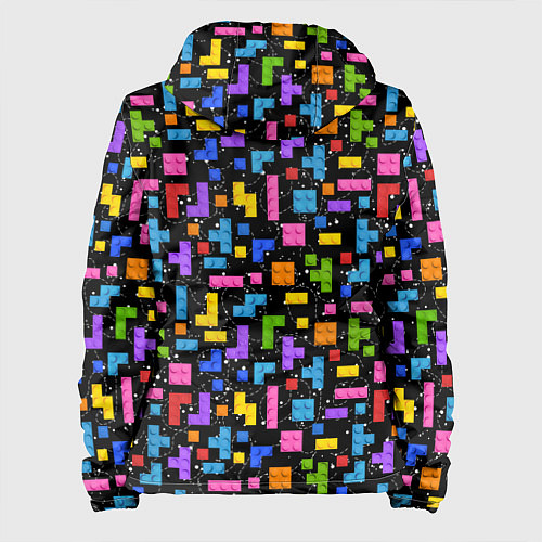 Женская куртка Тетрис лего паттерн / 3D-Белый – фото 2
