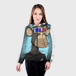 Куртка с капюшоном женская NFT, цвет: 3D-черный — фото 2