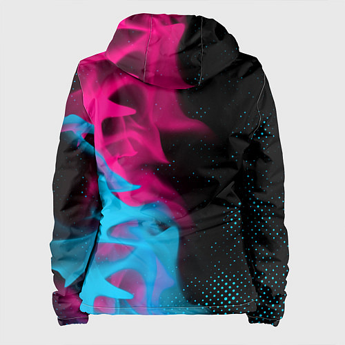 Женская куртка Fortnite - neon gradient: по-вертикали / 3D-Черный – фото 2