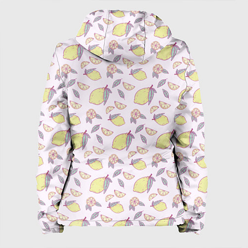 Женская куртка Лимоны паттерн / 3D-Черный – фото 2