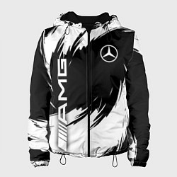 Куртка с капюшоном женская Mercedes benz - white color, цвет: 3D-черный