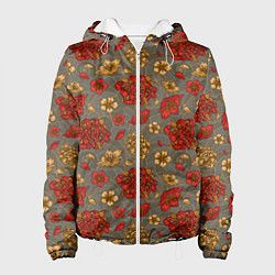 Женская куртка Японские цветы-пионы