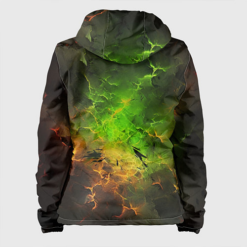 Женская куртка Зеленый туман / 3D-Черный – фото 2