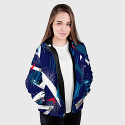 Куртка с капюшоном женская Текстурный грандж, цвет: 3D-черный — фото 2