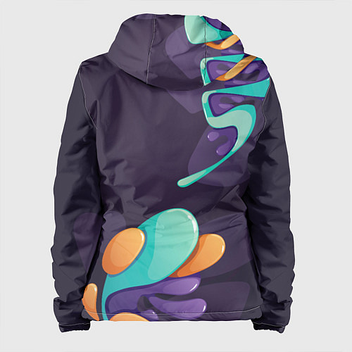 Женская куртка Among Us graffity splash / 3D-Черный – фото 2