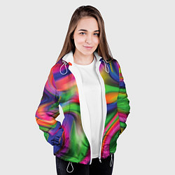 Куртка с капюшоном женская Bright colors, цвет: 3D-белый — фото 2