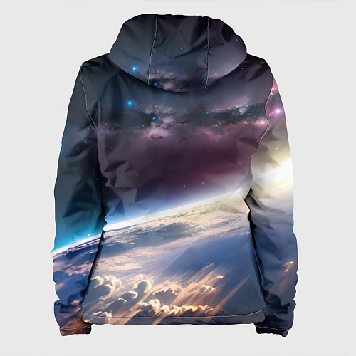 Женская куртка Планета и космос / 3D-Белый – фото 2