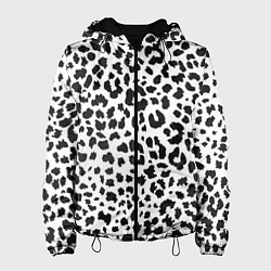 Женская куртка Черные леопардовые пятна