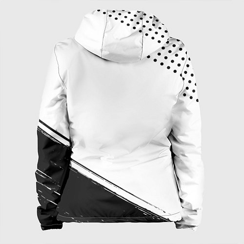 Женская куртка Evanescence и рок символ на светлом фоне / 3D-Белый – фото 2