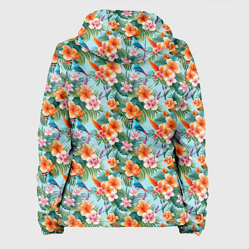 Женская куртка Гавайский стиль / 3D-Белый – фото 2