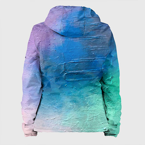 Женская куртка Пудра и голубые краски / 3D-Белый – фото 2