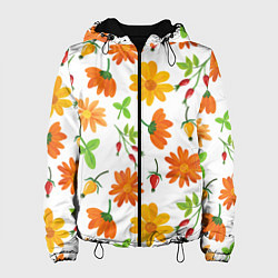 Женская куртка Orange flowers