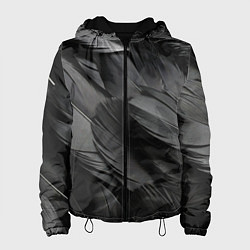 Женская куртка Черные перья ворона