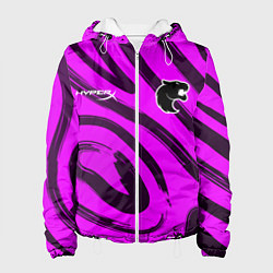Куртка с капюшоном женская Furia pink, цвет: 3D-белый