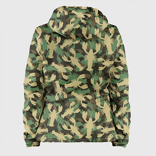 Женская куртка Камуфляж из раков / 3D-Белый – фото 2