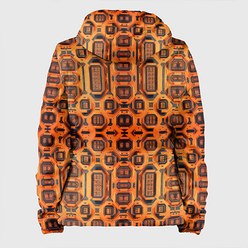 Женская куртка Оранжевый киберпанк / 3D-Белый – фото 2
