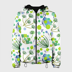 Куртка с капюшоном женская Green bloom, цвет: 3D-черный