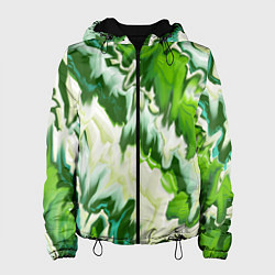 Женская куртка Зеленые штрихи