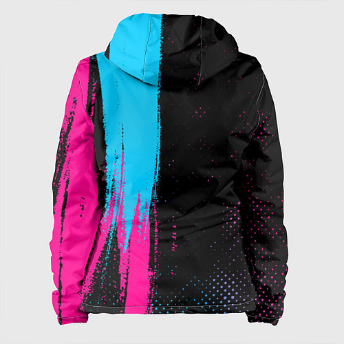 Женская куртка Black Sabbath - neon gradient: по-вертикали / 3D-Черный – фото 2