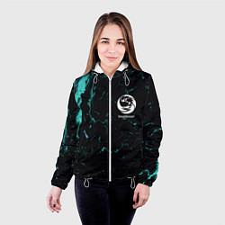 Куртка с капюшоном женская Beastcoast абстракт, цвет: 3D-белый — фото 2