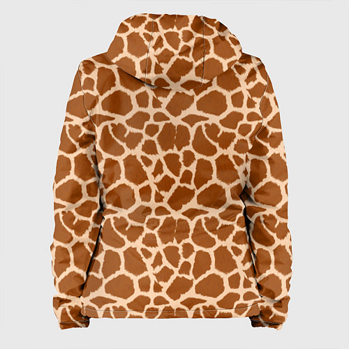 Женская куртка Шкура Жирафа - Giraffe / 3D-Черный – фото 2