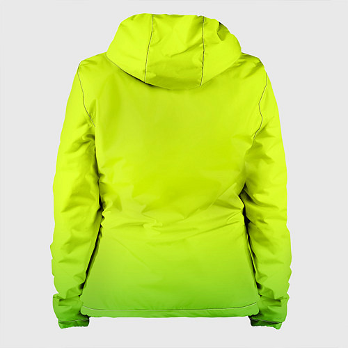 Женская куртка Сочный лимон градиент / 3D-Белый – фото 2