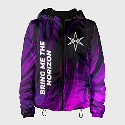 Куртка с капюшоном женская Bring Me the Horizon violet plasma, цвет: 3D-черный