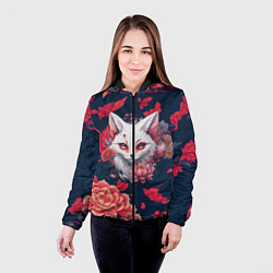 Куртка с капюшоном женская Братец лис, цвет: 3D-черный — фото 2