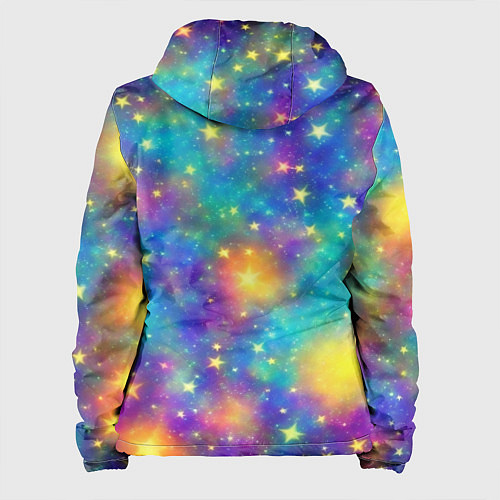 Женская куртка Звездный космос, сияющий волшебством / 3D-Белый – фото 2