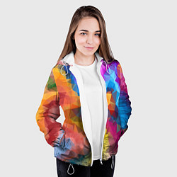 Куртка с капюшоном женская Super colors, цвет: 3D-белый — фото 2