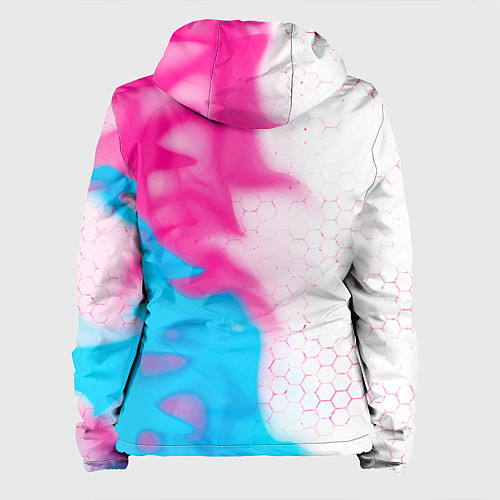 Женская куртка FAW neon gradient style: по-вертикали / 3D-Черный – фото 2