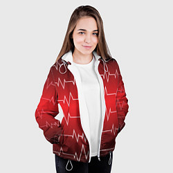 Куртка с капюшоном женская Pulse, цвет: 3D-белый — фото 2