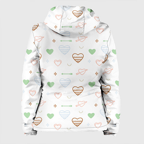 Женская куртка Cute hearts / 3D-Черный – фото 2