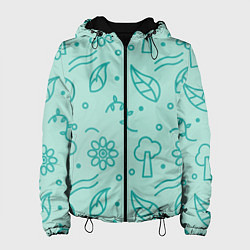 Женская куртка Бирюзовая природа