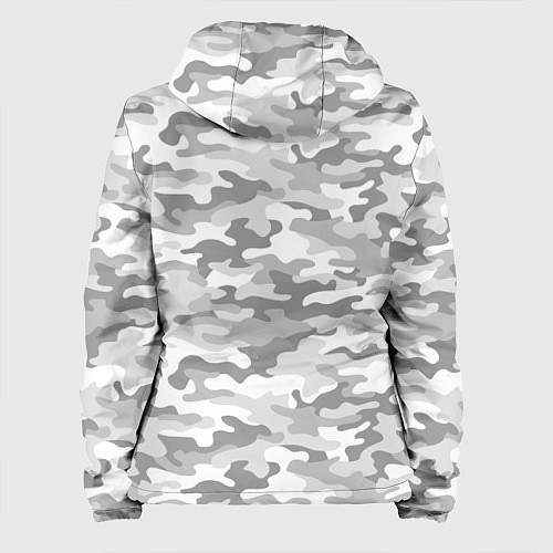 Женская куртка Камуфляж серый / 3D-Белый – фото 2