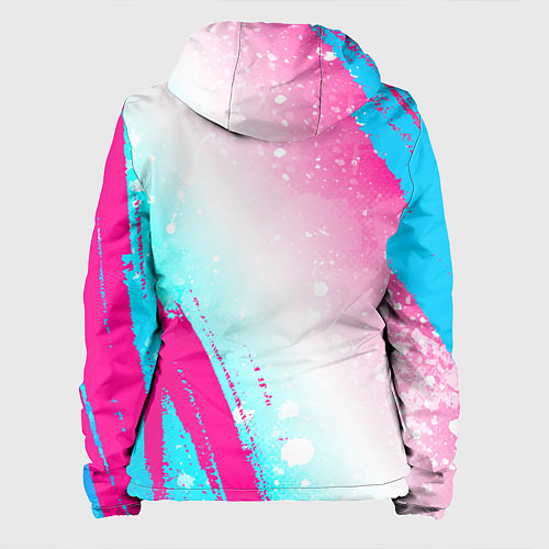 Женская куртка Goblin Slayer neon gradient style: надпись, символ / 3D-Черный – фото 2