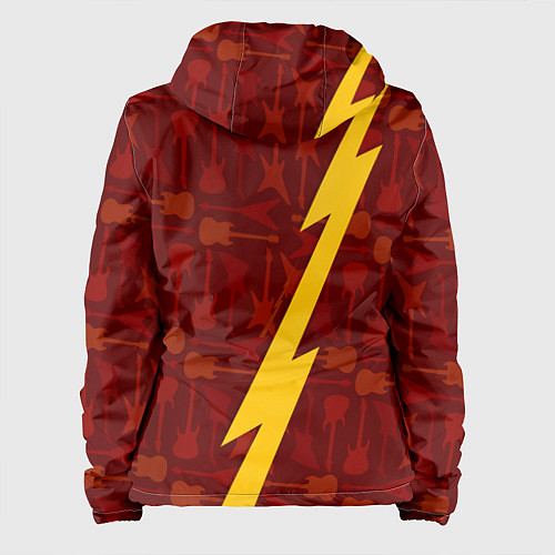 Женская куртка Three Days Grace гитары и молния / 3D-Черный – фото 2