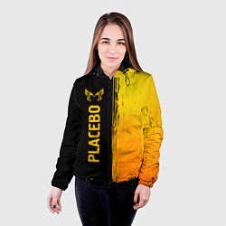 Куртка с капюшоном женская Placebo - gold gradient: по-вертикали, цвет: 3D-черный — фото 2