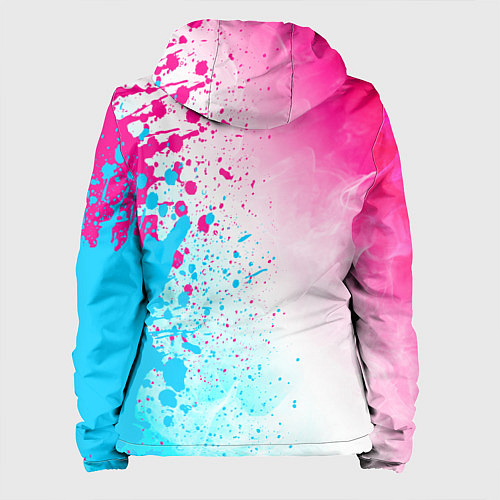 Женская куртка Yamaha neon gradient style: по-вертикали / 3D-Черный – фото 2