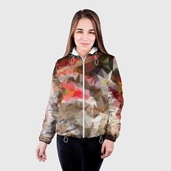 Куртка с капюшоном женская Pattern style, цвет: 3D-белый — фото 2