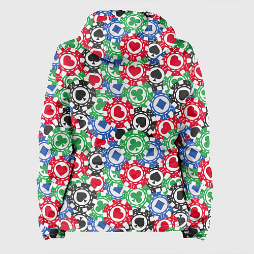 Женская куртка Фишки, Ставки, Покер / 3D-Белый – фото 2