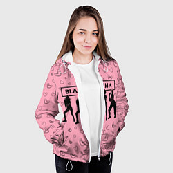 Куртка с капюшоном женская Blackpink силуэт, цвет: 3D-белый — фото 2