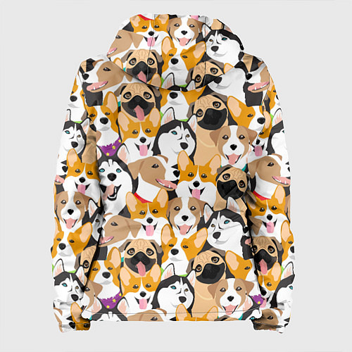 Женская куртка Хаски, Джек-рассел-терьер, Мопс, Корги / 3D-Белый – фото 2